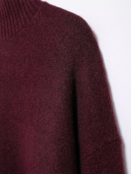 Turtle-neck Knitted Sweater