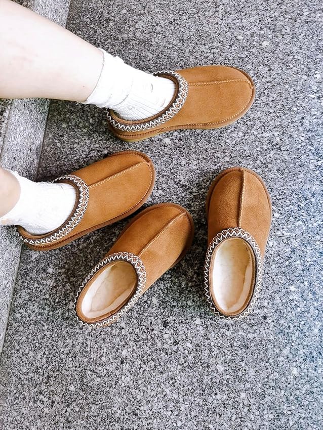 Genuine Suede Leather Slippers